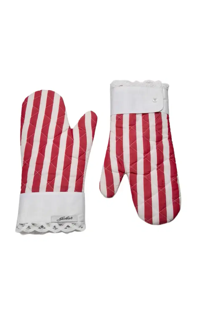 Cotton Oven Gloves - Red