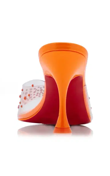 Christian Louboutin Degramule 85mm Crystal-Embellished PVC Mules | Thumbnail 4 Christian Louboutin Degramule 85mm Crystal-Embellished PVC Mules | Thumbnail 4
