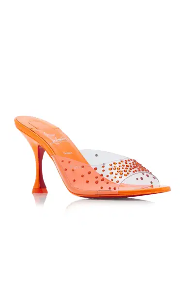 Christian Louboutin Degramule 85mm Crystal-Embellished PVC Mules | Thumbnail 5 Christian Louboutin Degramule 85mm Crystal-Embellished PVC Mules | Thumbnail 5