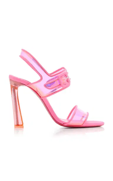 Christian Louboutin Duniss 100mm Leather and PVC Sandals | Thumbnail 1 Christian Louboutin Duniss 100mm Leather and PVC Sandals | Thumbnail 1