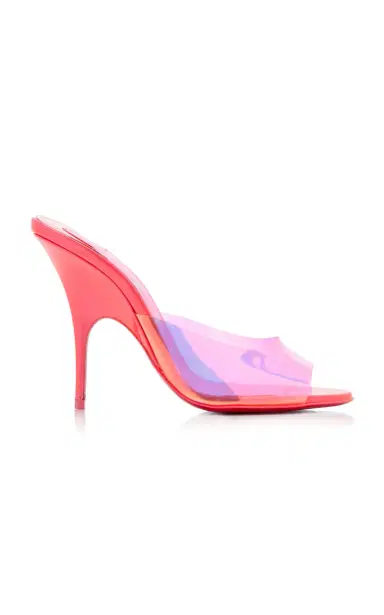 Christian Louboutin Just Arch 100mm Patent Leather and PVC Sandals | Thumbnail 1 Christian Louboutin Just Arch 100mm Patent Leather and PVC Sandals | Thumbnail 1