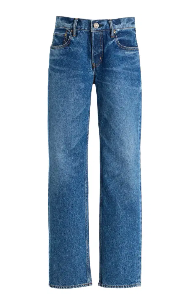 MOUSSY VINTAGE Philadelphia Rigid Low-Rise Straight-Leg Jeans