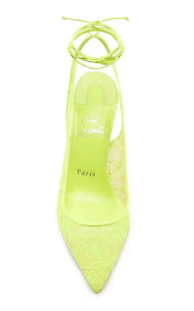 Christian Louboutin Kate 85mm Lace-Up Lace Pumps | Thumbnail 5