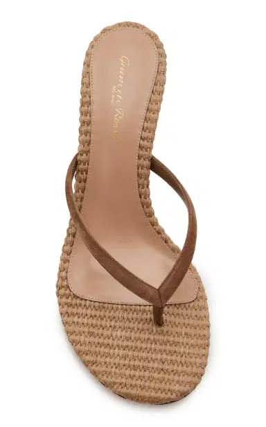 Gianvito Rossi Calypso Suede Thong Sandals | Thumbnail 4 Gianvito Rossi Calypso Suede Thong Sandals | Thumbnail 4
