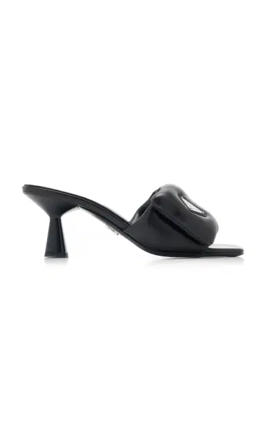 Prada Padded Leather Mules | Thumbnail 2 Prada Padded Leather Mules | Thumbnail 2