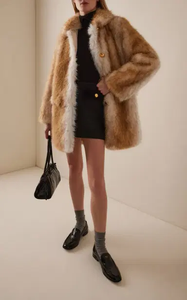 Prada Aspen Faux Fur Coat | Thumbnail 2