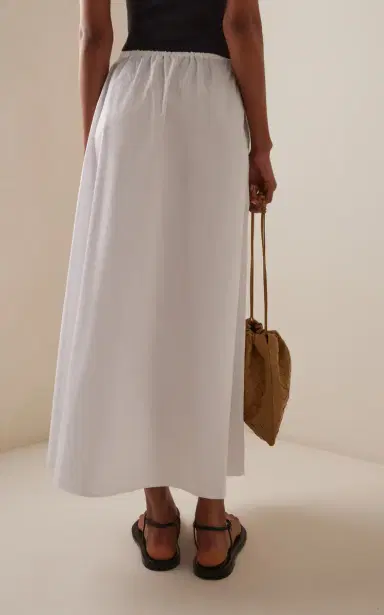 Matteau Drawcord Organic Cotton Maxi Drawstring Skirt | Thumbnail 4