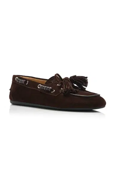 Miu Miu Tasseled Suede Loafers | Thumbnail 3 Miu Miu Tasseled Suede Loafers | Thumbnail 3