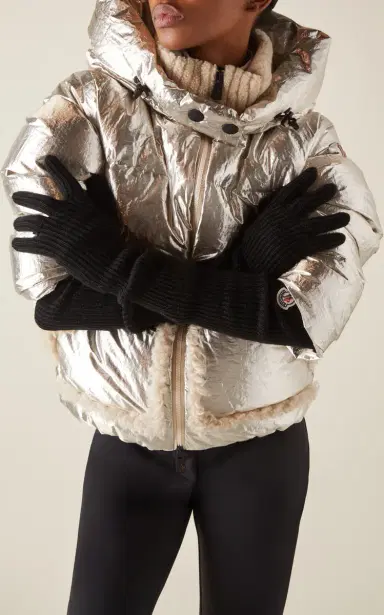 Moncler Knit Wool Gloves | Thumbnail 2 Moncler Knit Wool Gloves | Thumbnail 2