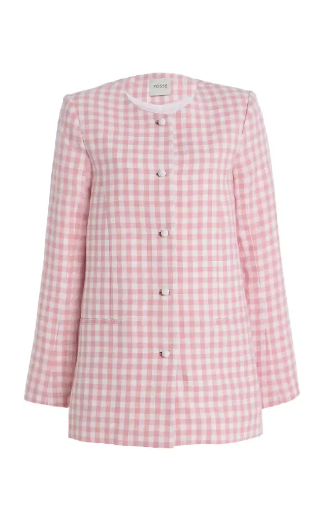 Posse Exclusive Riviera Rio Checked Linen Jacket