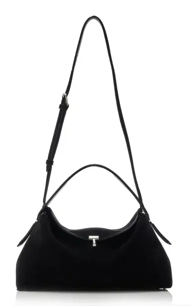 TOTEME T-Lock Suede Top Handle Bag | Thumbnail 3