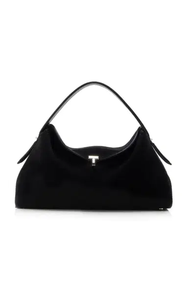 TOTEME T-Lock Suede Top Handle Bag | Thumbnail 7