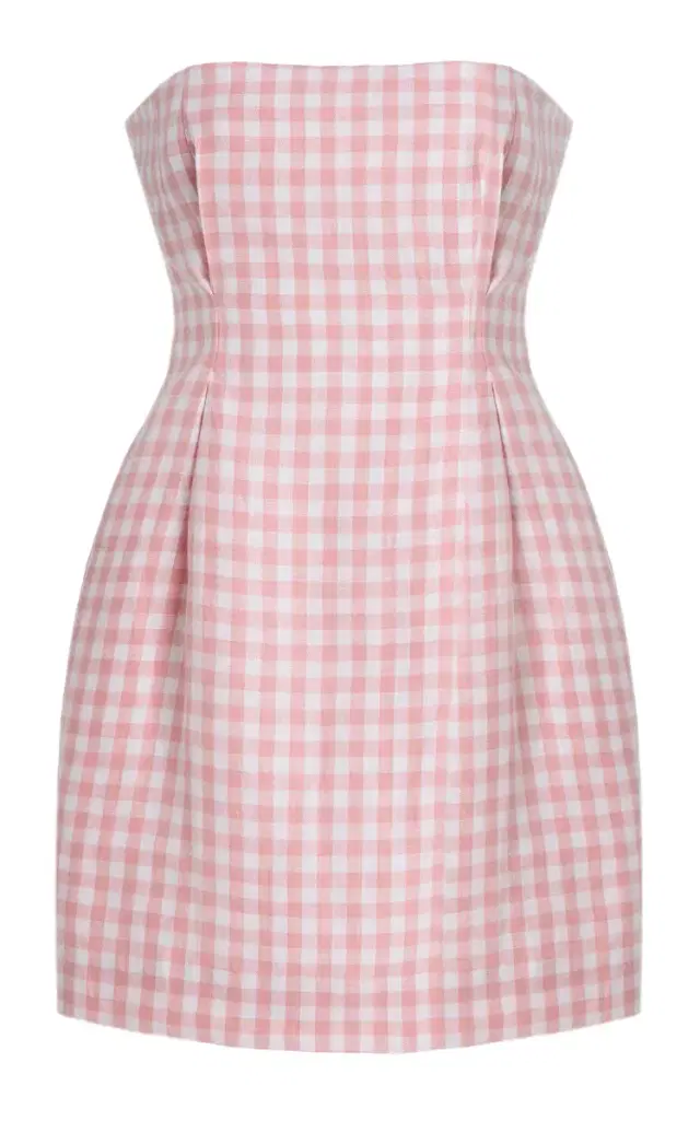 Exclusive Riviera Rosaalie Strapless Cotton Mini Dress