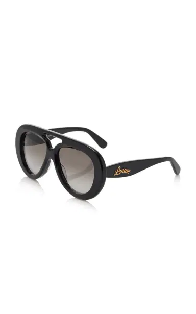 Loewe Curvy Oversized Aviator-Frame Acetate Sunglasses | Thumbnail 3 Loewe Curvy Oversized Aviator-Frame Acetate Sunglasses | Thumbnail 3