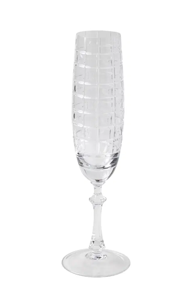 Champagne Glass Jacaranda - Clear