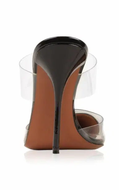 Alaïa Le Cœur PVC; Leather Mules | Thumbnail 4 Alaïa Le Cœur PVC; Leather Mules | Thumbnail 4