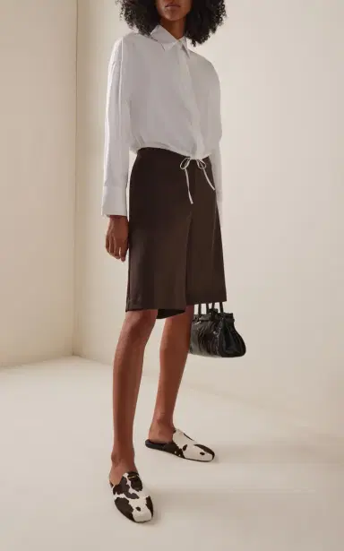 Prada Printed Pony Hair Mules | Thumbnail 2 Prada Printed Pony Hair Mules | Thumbnail 2