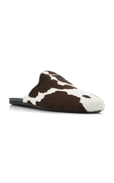 Prada Printed Pony Hair Mules | Thumbnail 4 Prada Printed Pony Hair Mules | Thumbnail 4