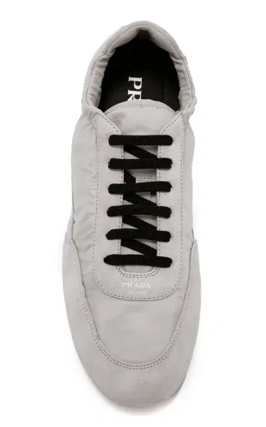Prada Collapse Suede-Trimmed Re-Nylon Sneakers | Thumbnail 2