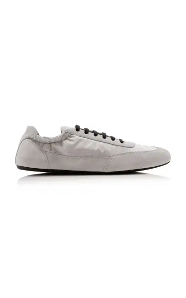 Prada Collapse Suede-Trimmed Re-Nylon Sneakers | Thumbnail 1