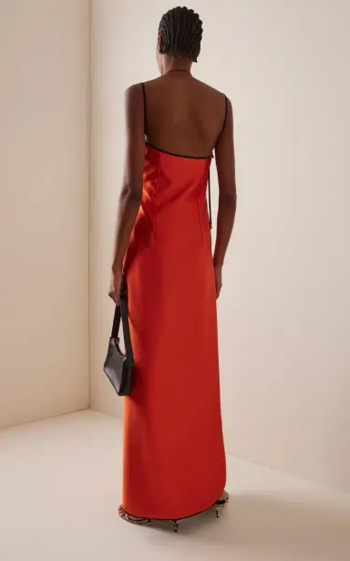 Temily Exclusive Summer Bones Signature Stretch-Satin Maxi Dress | Thumbnail 4