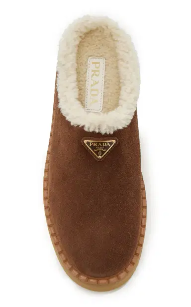 Prada Shearling Platform Mules | Thumbnail 5 Prada Shearling Platform Mules | Thumbnail 5