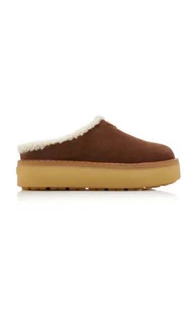 Prada Shearling Platform Mules | Thumbnail 1 Prada Shearling Platform Mules | Thumbnail 1