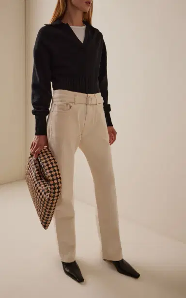 Proenza Schouler Ellsworth Stretch Low-Rise Boyfriend Jeans | Thumbnail 2