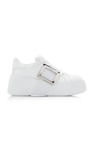Roger Vivier Viv Skate Buckle-Detailed Leather Sneakers | Thumbnail 6 Roger Vivier Viv Skate Buckle-Detailed Leather Sneakers | Thumbnail 6