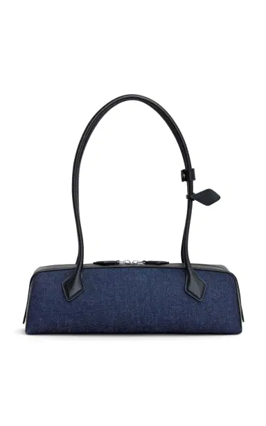 Alaïa Le Teckel Medium Denim Shoulder Bag | Thumbnail 3