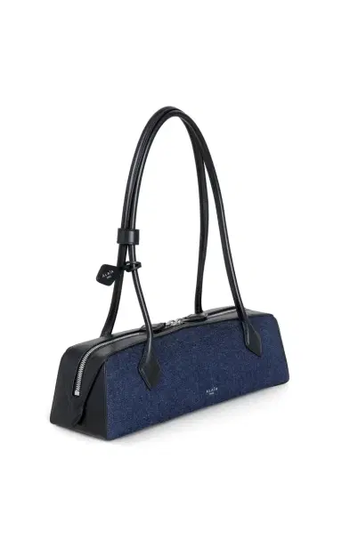 Alaïa Le Teckel Medium Denim Shoulder Bag | Thumbnail 4