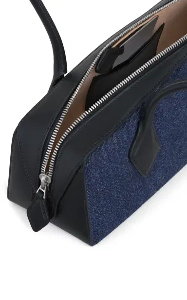 Alaïa Le Teckel Medium Denim Shoulder Bag | Thumbnail 5