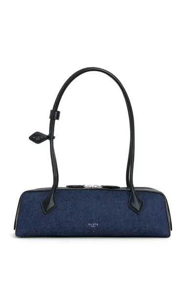 Alaïa Le Teckel Medium Denim Shoulder Bag | Thumbnail 6