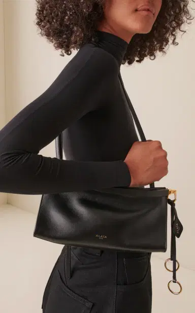 Alaïa Le Click Medium Leather E/W Shoulder Bag | Thumbnail 2 Alaïa Le Click Medium Leather E/W Shoulder Bag | Thumbnail 2