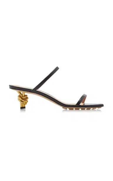 Bottega Veneta Knot Leather Sandals | Thumbnail 8