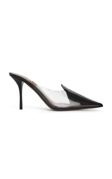 ALAÏA Demi-Cœur Patent Leather Mules | Thumbnail 1 ALAÏA Demi-Cœur Patent Leather Mules | Thumbnail 1