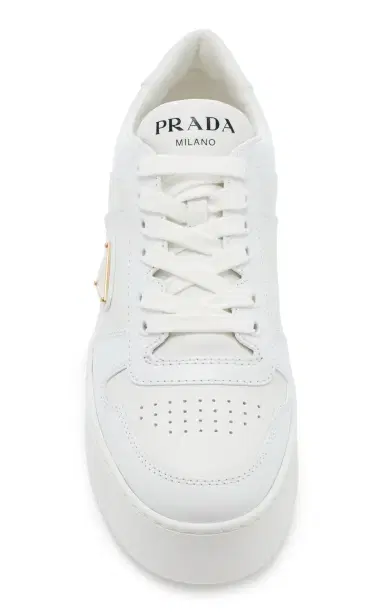 Prada Downtown Platform Leather Sneakers | Thumbnail 3 Prada Downtown Platform Leather Sneakers | Thumbnail 3