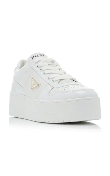 Prada Downtown Platform Leather Sneakers | Thumbnail 5 Prada Downtown Platform Leather Sneakers | Thumbnail 5