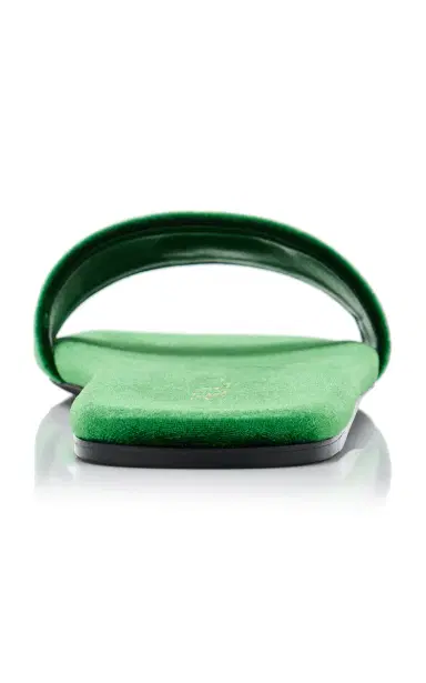 Prada Velvet Slide Sandals | Thumbnail 4 Prada Velvet Slide Sandals | Thumbnail 4