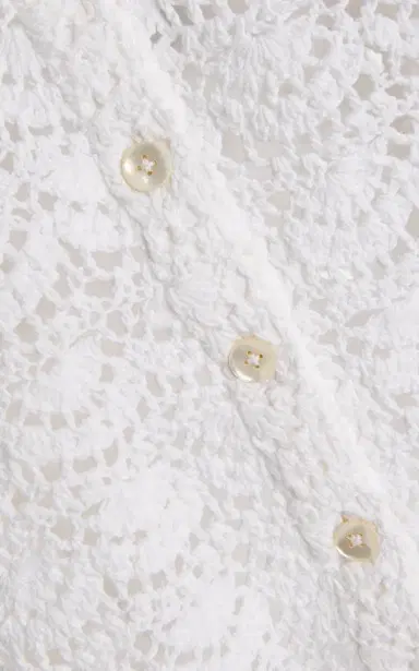 Marlies Grace Exclusive Rosamund Crocheted Cotton Jacket | Thumbnail 5
