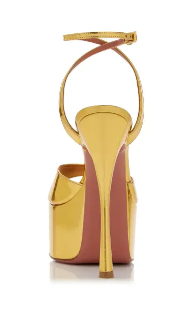 Amina Muaddi Aya Platform Leather Sandals | Thumbnail 5 Amina Muaddi Aya Platform Leather Sandals | Thumbnail 5