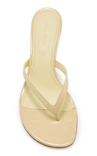 Amina Muaddi Juliette Patent Leather Sandals | Thumbnail 3