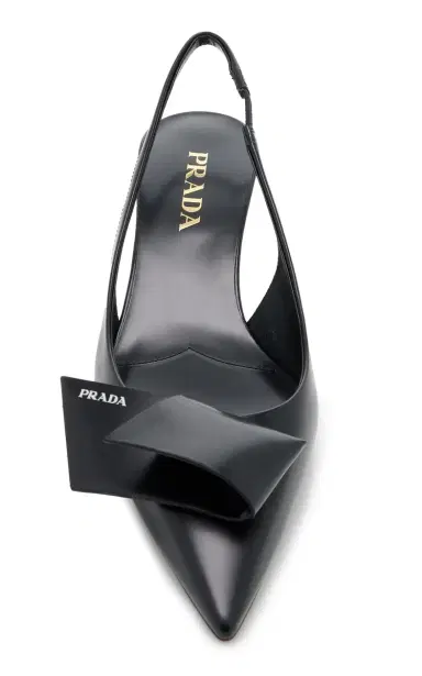 Prada Leather Slingback Pumps | Thumbnail 3 Prada Leather Slingback Pumps | Thumbnail 3
