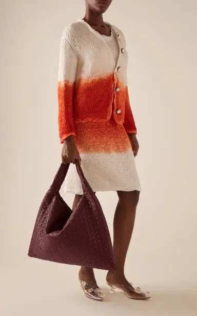 Bottega Veneta Large Hop Intrecciato Leather Bag | Thumbnail 2 Bottega Veneta Large Hop Intrecciato Leather Bag | Thumbnail 2