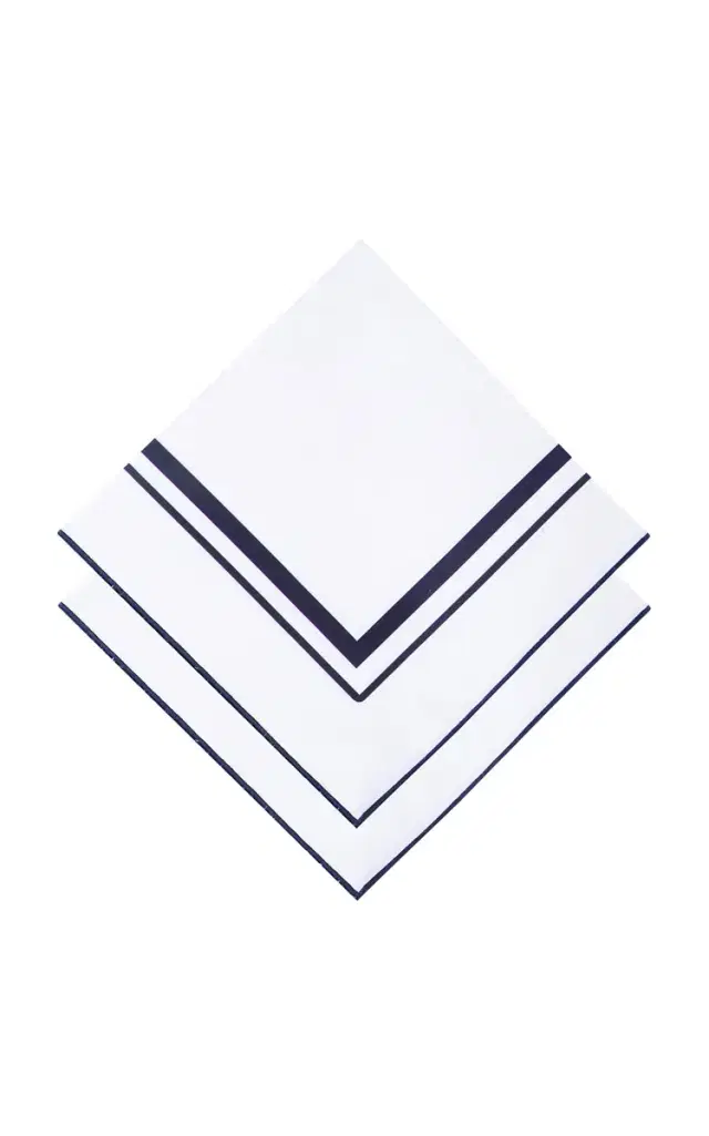 Essential Set-Of-Two Cotton Napkins - Navy Essential Set-Of-Two Cotton Napkins - Navy