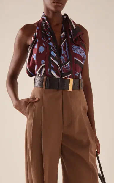 Bottega Veneta Wide Intrecciato Leather Belt | Thumbnail 2 Bottega Veneta Wide Intrecciato Leather Belt | Thumbnail 2