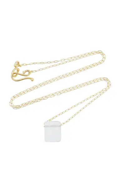 TEN THOUSAND THINGS Chiclet 18K Yellow Gold Chalcedony Necklace | Thumbnail 4 TEN THOUSAND THINGS Chiclet 18K Yellow Gold Chalcedony Necklace | Thumbnail 4