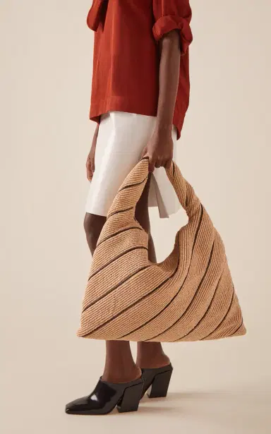 Bottega Veneta Large Hop Raffia Bag | Thumbnail 2 Bottega Veneta Large Hop Raffia Bag | Thumbnail 2