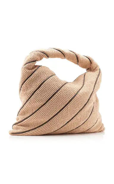 Bottega Veneta Large Hop Raffia Bag | Thumbnail 3 Bottega Veneta Large Hop Raffia Bag | Thumbnail 3