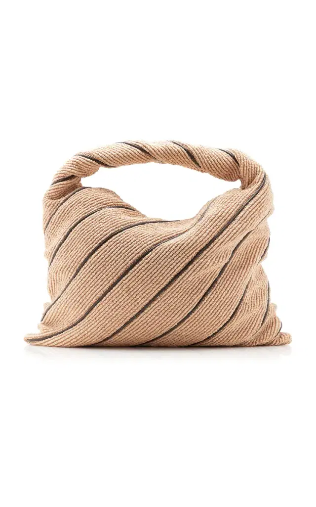 Bottega Veneta Large Hop Raffia Bag
